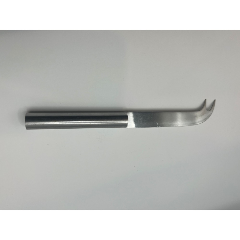 Vintage Knobler Stainless Steel Japan Cheese Knife Serrated Edge Forked Tip